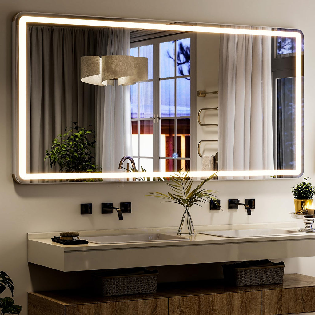 LED Full Length Mirror 71x32 inch Oversized Body Mirrors with Lights