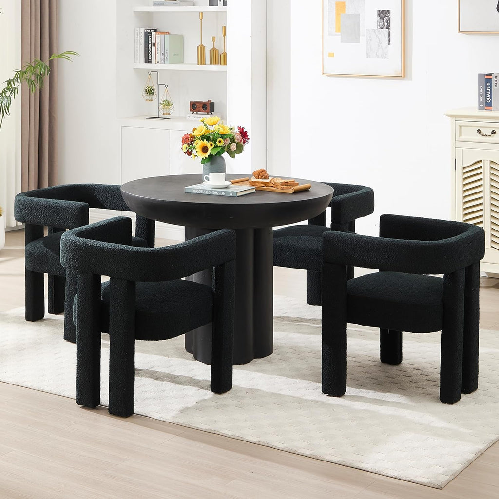 Modern Dining Chair Set of 2 / Living Room Chairs, Fabric Armchair