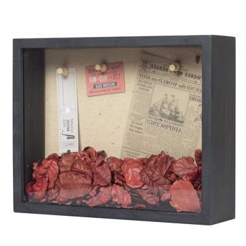 Shadow Box Frame 8x10 Shadow Box Display Case with Linen Back of Awards Memorabilia Flower, Pictures