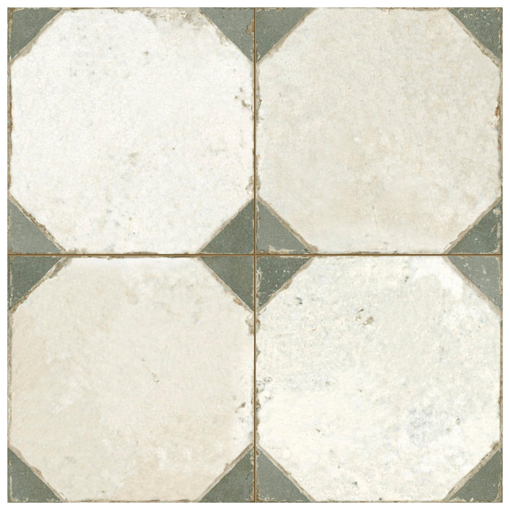 Kings Yard Sage 17-5/8" x 17-5/8" Ceramic Floor and Wall Tile