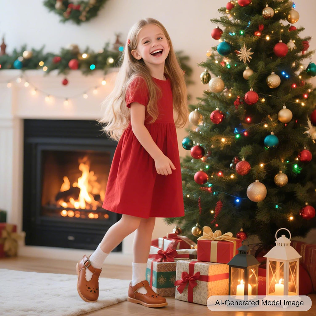 Toddler Little Girl Mary Jane Dress Shoes - Ballet Flats for Girl Party School Shoes
