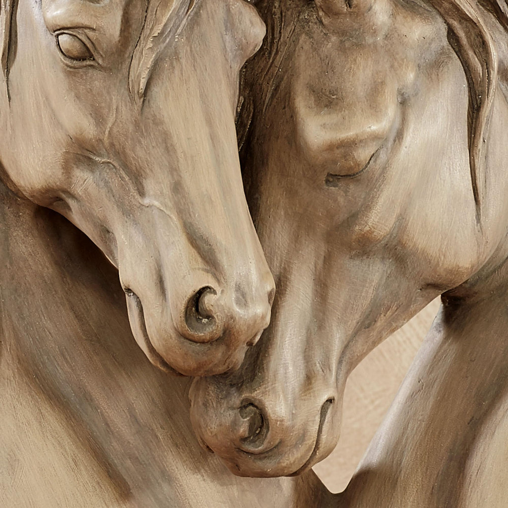 Loving Horses Table Sculpture, Tan