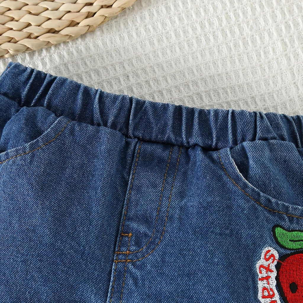 Toddler Baby Girls Summer Clothes Outfits Ruffle Camisole Tops and Denim Shorts Set - for Girl
