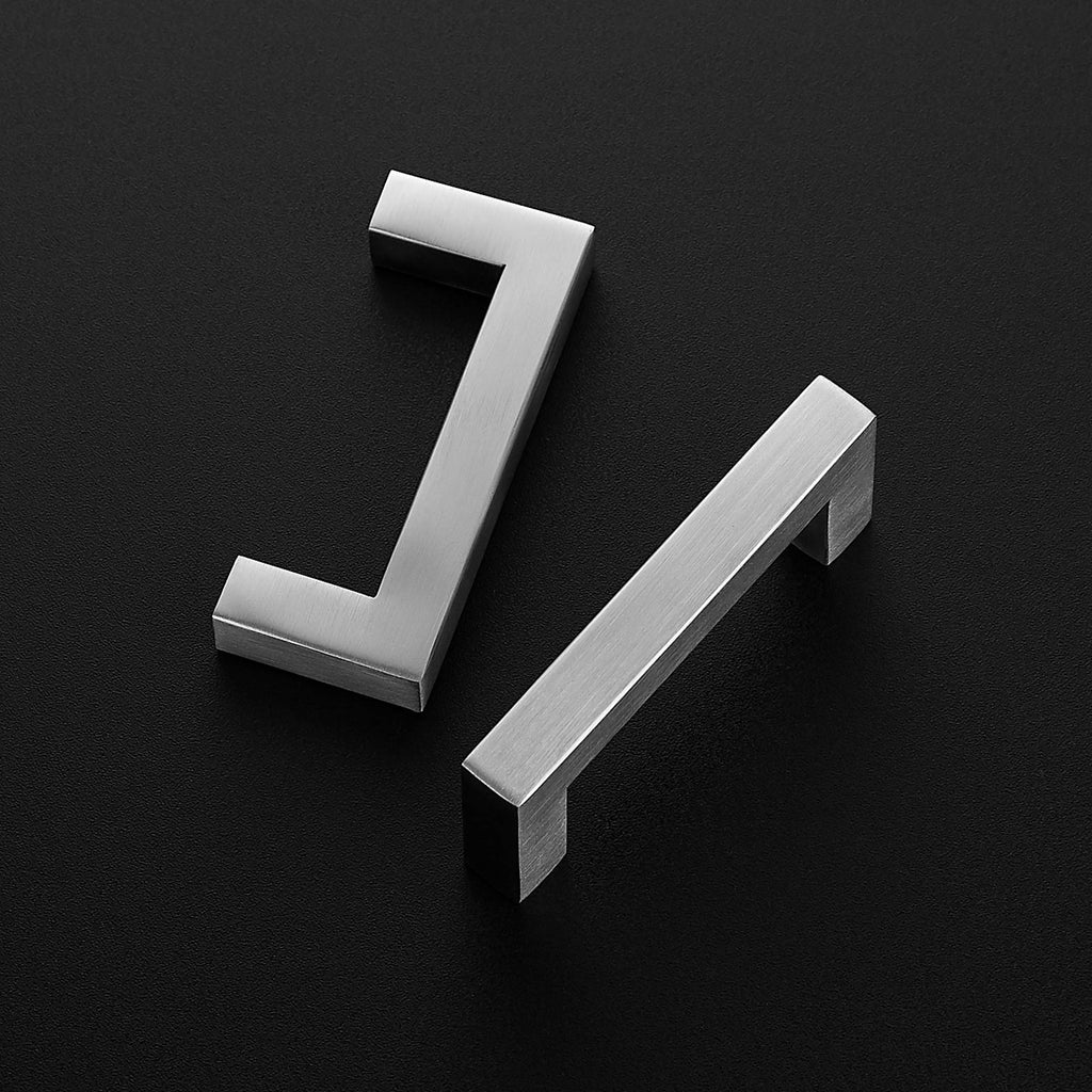 Brushed Nickel Square Cabinet Handles & Pulls 3 Inch 10 Pack