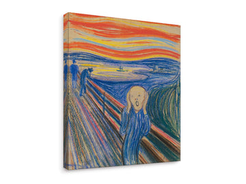 ART - The Scream, World's Most Famous Paintings Series, Canvas Wall Art Home Decor, Gallery Wrapped, Stretched
