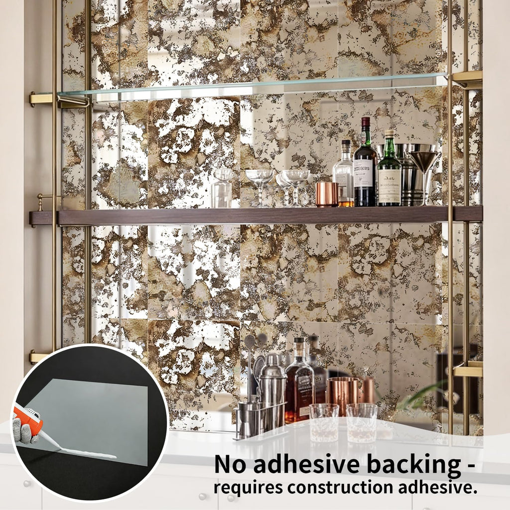 Acrylic Antique Mirror Wall Panels, Humidity Wall