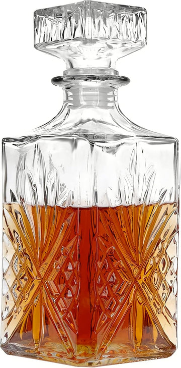 27oz Liquor Bottle,Whiskey Decanter with Airtight Glass Stopper
