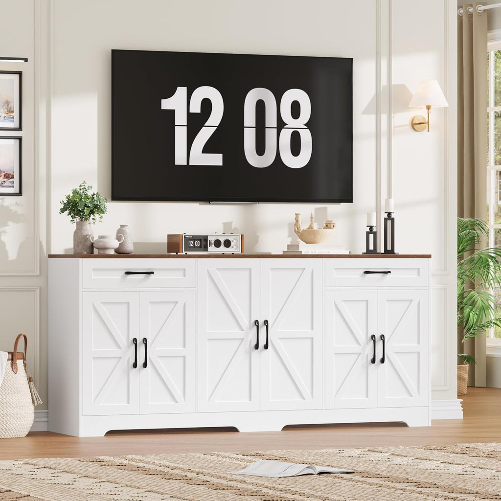 71” Large Sideboard Buffet Cabinet with Storage