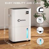 3500 Sq.Ft Dehumidifier, 50 Pint Dehumidifiers for Home and Basement with Drain Hose, Ultra