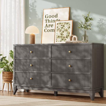 6 Drawers Dresser (Black)