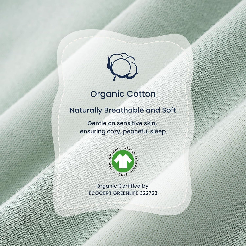 KaiyaBaby Organic Cotton Baby Sleep Sack, Long Sleeve 3.5 TOG