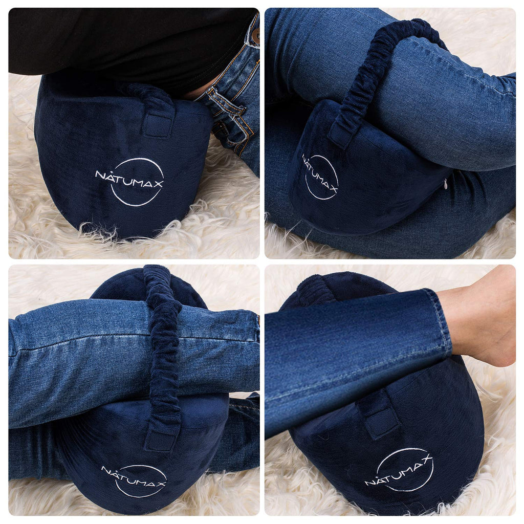 Knee Pillow for Side Sleepers - Relief from Sciatica Pain, Back/Leg Pain, Pregnancy, Hip and Joint Pain Memory Foam