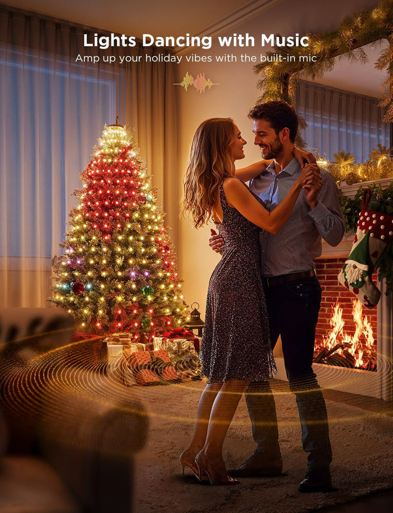 Christmas Tree Lights, 6.6ft × 24 String Lights for Holiday Decor