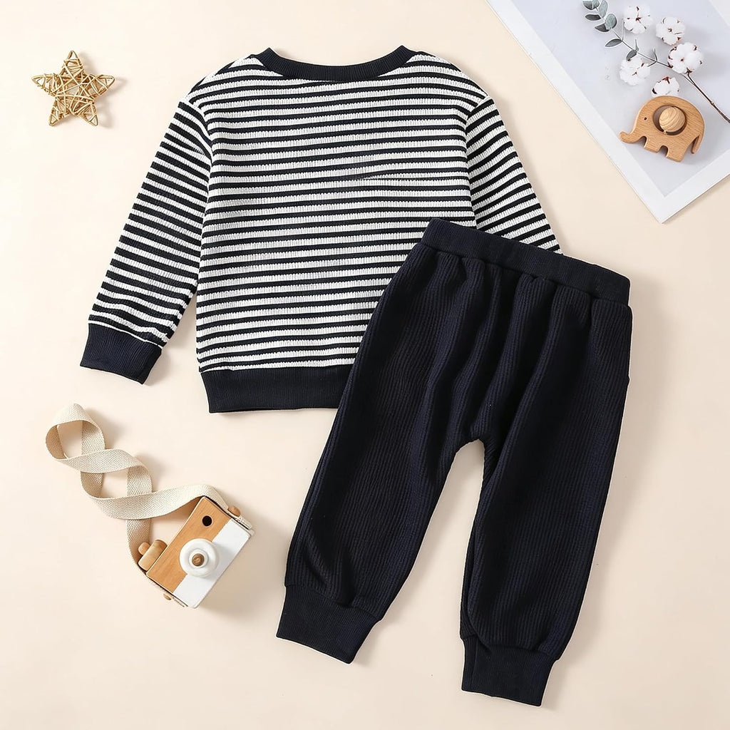Piece Baby Boys Clothes Waffle Knit Outfit Set