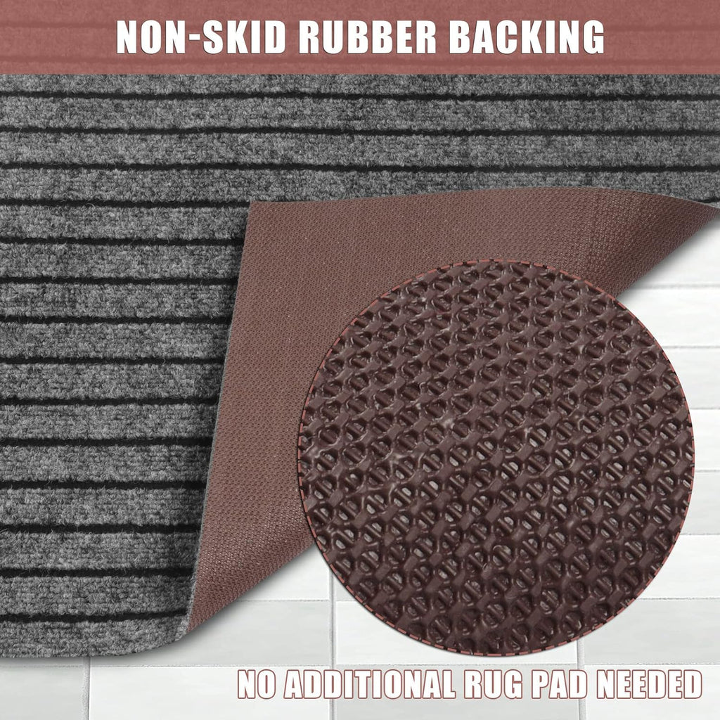 Runner Rug 2 ft x 6 ft Indoor/Outdoor Low Profile, Hallway, Kitchen, Patio, Deck Area, RV, Entryway, Garage, with