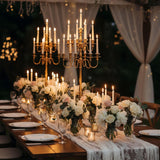 Floor Candelabra Tall 13 Arms Candle Holdersandlestick for Taper Candle and Floral Centerpiece Stand Wedding Event