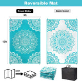 Waterproof Outdoor Rug 9x12 ft, Reversible Plastic Straw Rug for Patio Clearance, Camping, RV Mat, L