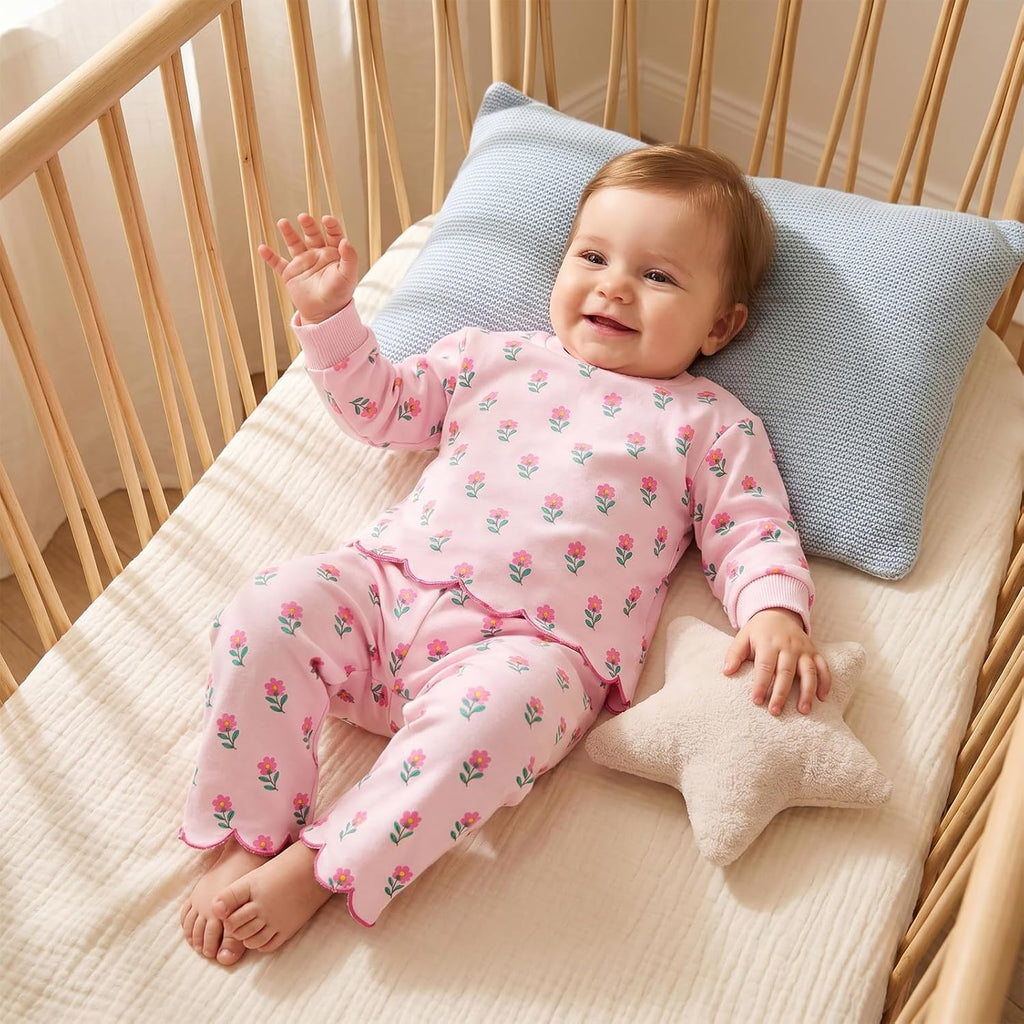 Toddler Baby Girl Clothes Floral Sweatshirt Pants Sets