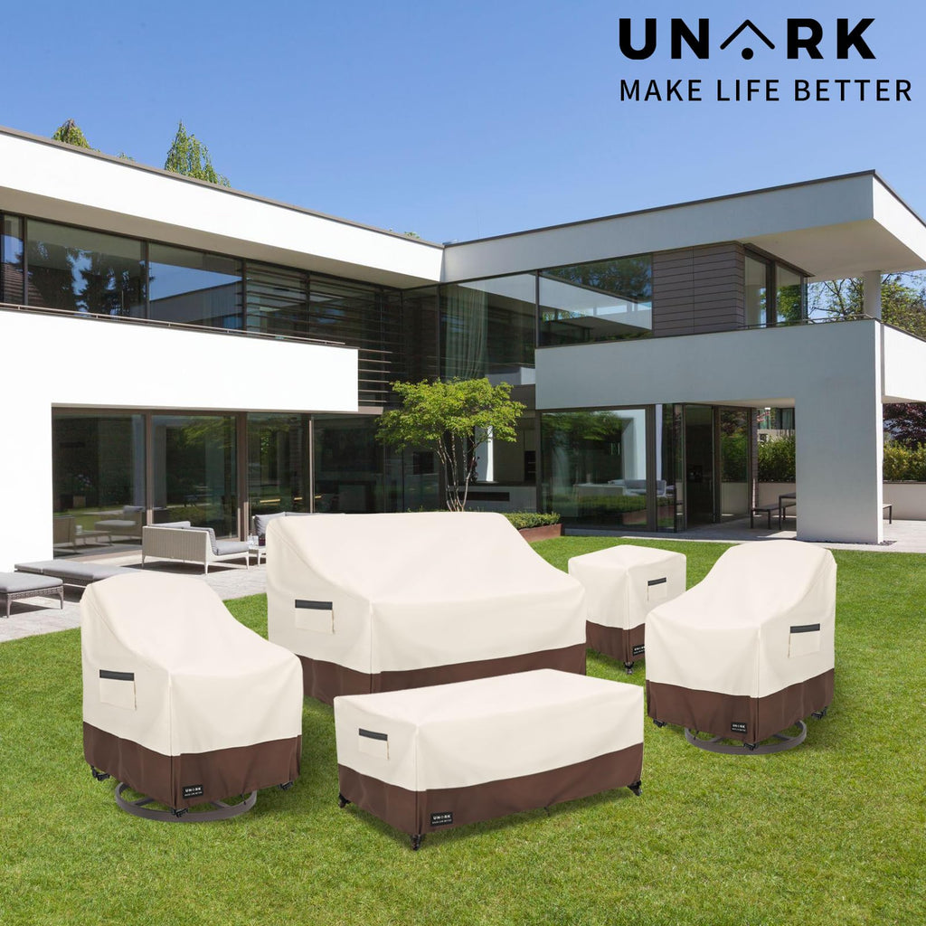 Outdoor 2-Seater Loveseat Cover, Waterproof Heavy Duty Patio Furniture Covers, 58W x 33D x 32H Inches Outdoor Couch