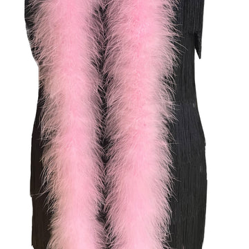 30g Fluffy Marabou Feather Boa for DIY Craft Sewing Trim Home Wedding Party Decoration-Light Pink - 2 Yards