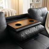 L-Shaped Sectional Sofa with Movable Chaise & Storage Ottoman