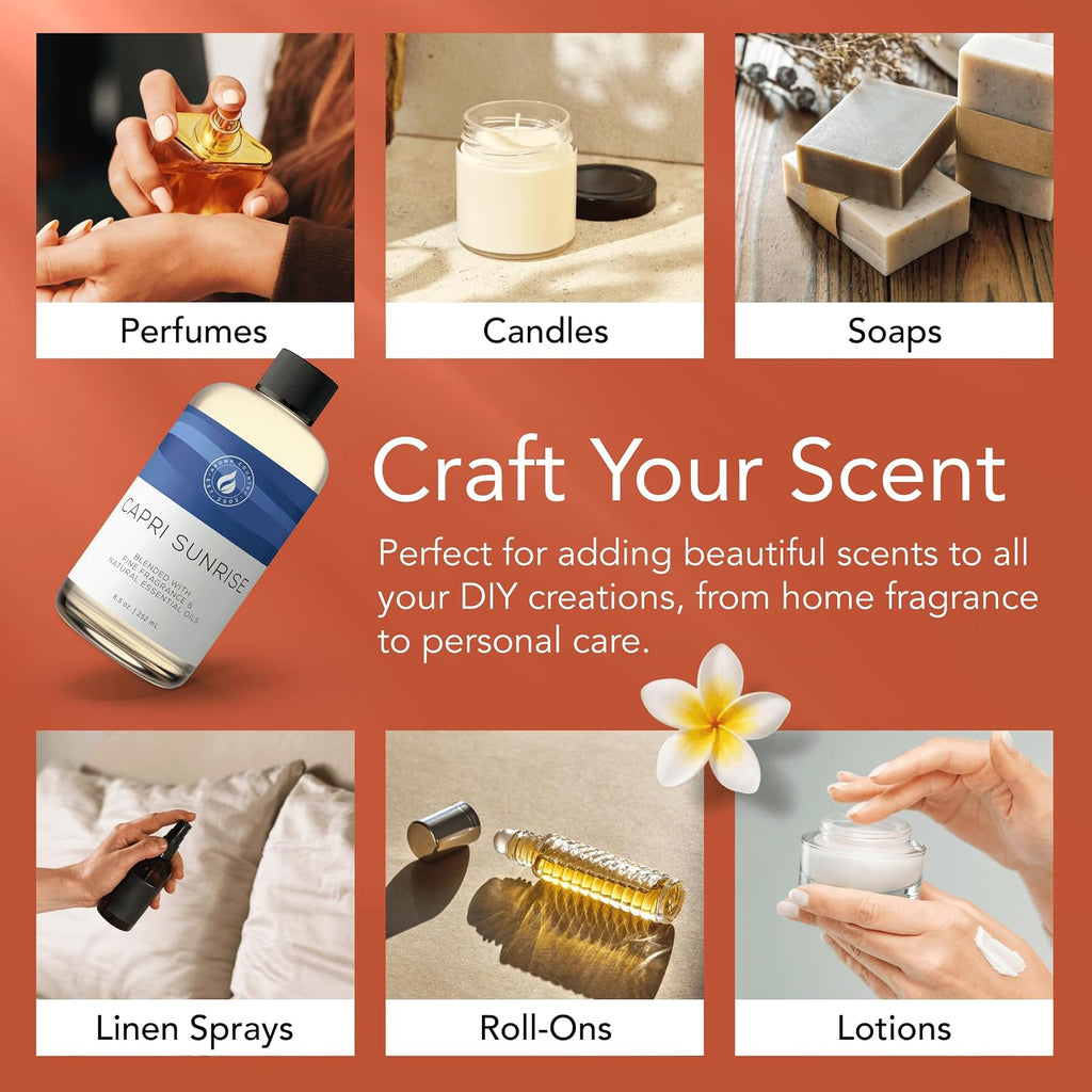 Capri Sunrise Luxury Diffuser Oil Refill (4 Fl Oz) - Set of 4