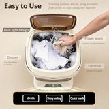 Portable Washing Machine, 16L Upgraded with Spin Basket, Small Washer portable for Underwear, Delicate Clothes, and