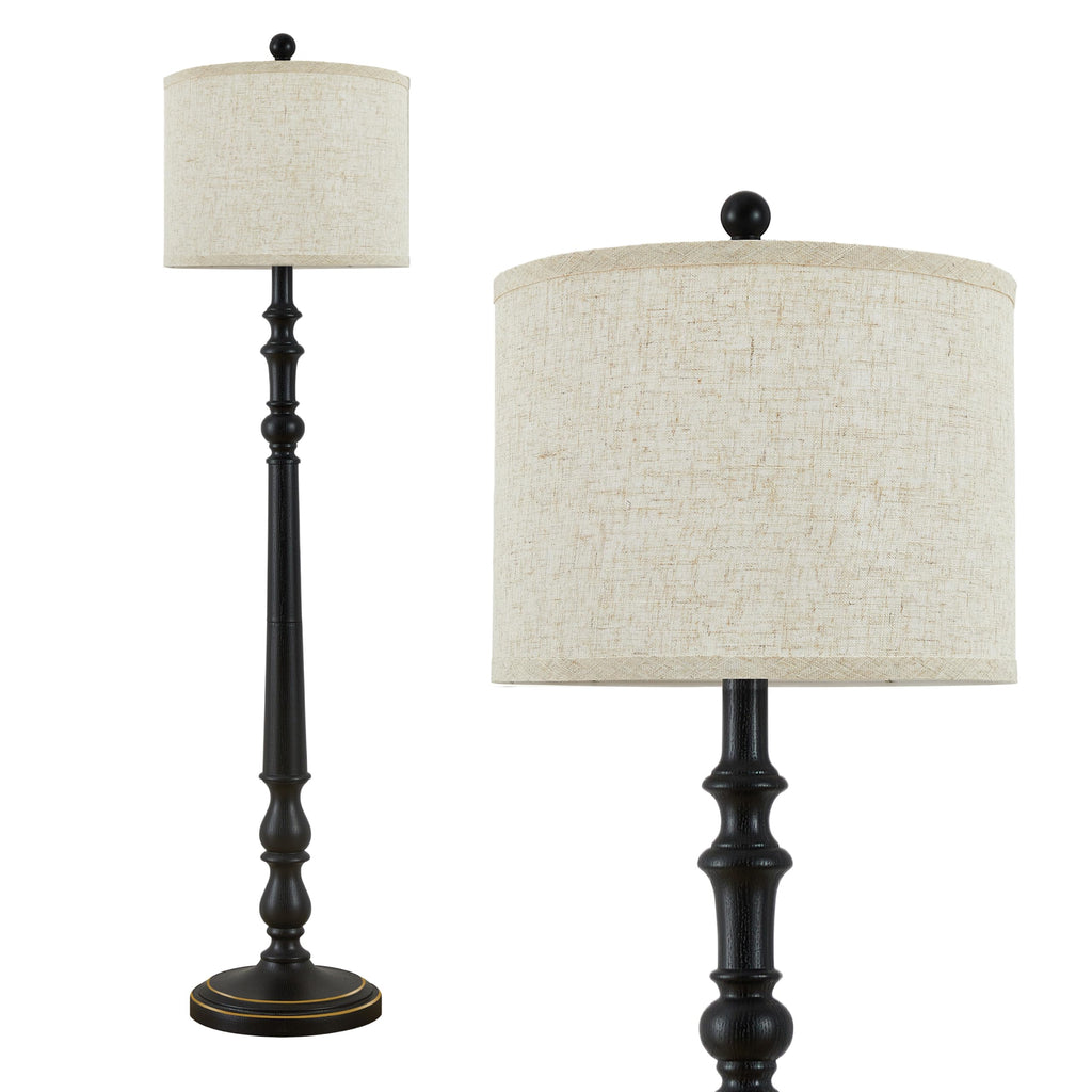 Farmhouse Floor Lamp, 60'' Tall Rustic Standing Lamp