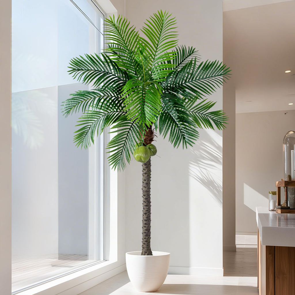 Big Faux Tropical Phoenix Trees Large Artificial Palm Tree Indoor Outdoor Realistic Floor Plants Tall Fake Plant for