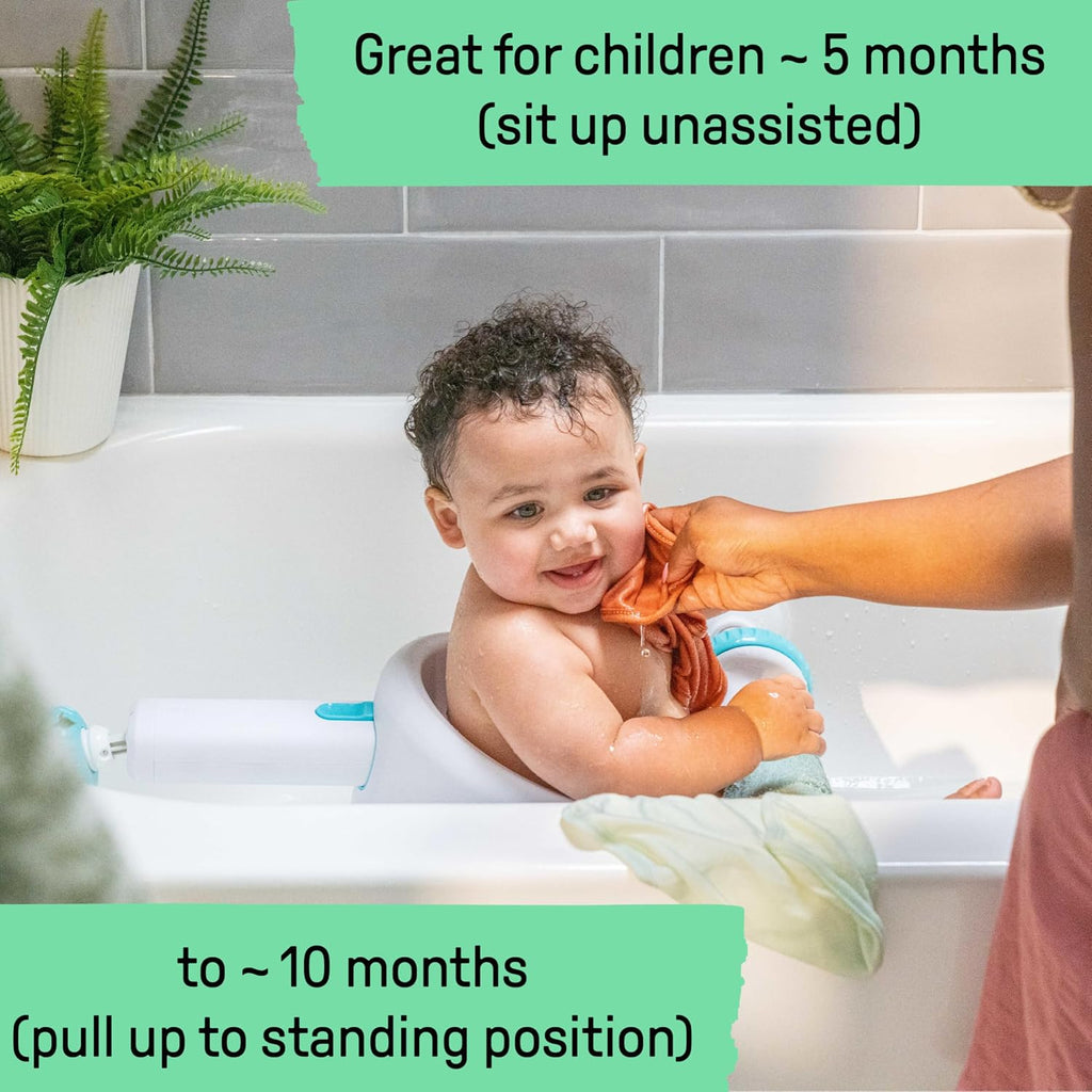My Bath Seat for Sit-Up Baby Bathing, Sure & Secure Suction Cups, ASTM Safety Tested & Approved, Backrest