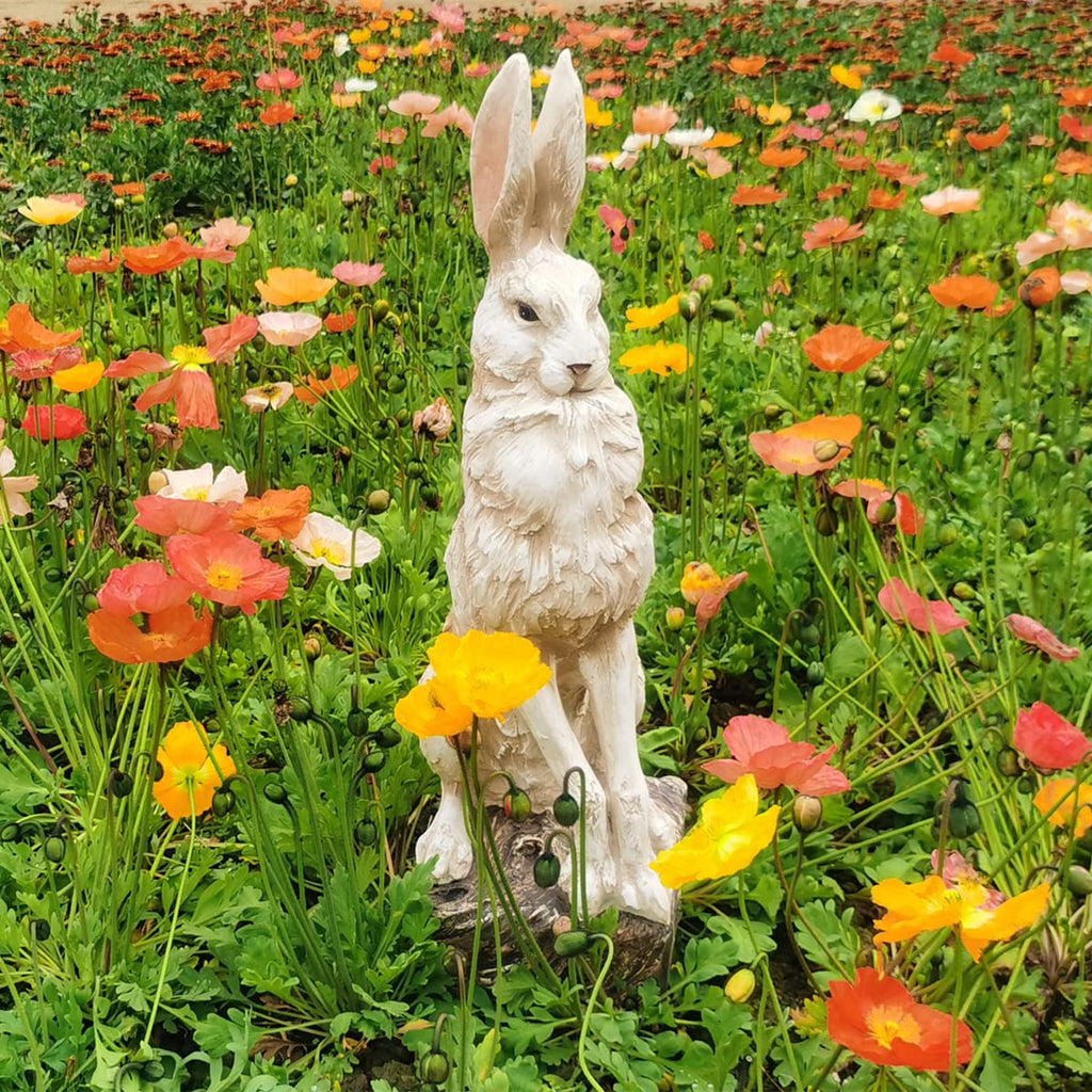 30''H Large Size Noble Sitting Rabbit Statue | Casa Home Living