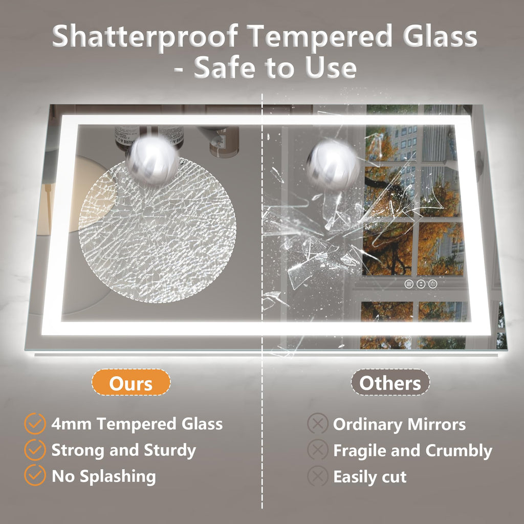 24x32 Inch LED Bathroom Mirror