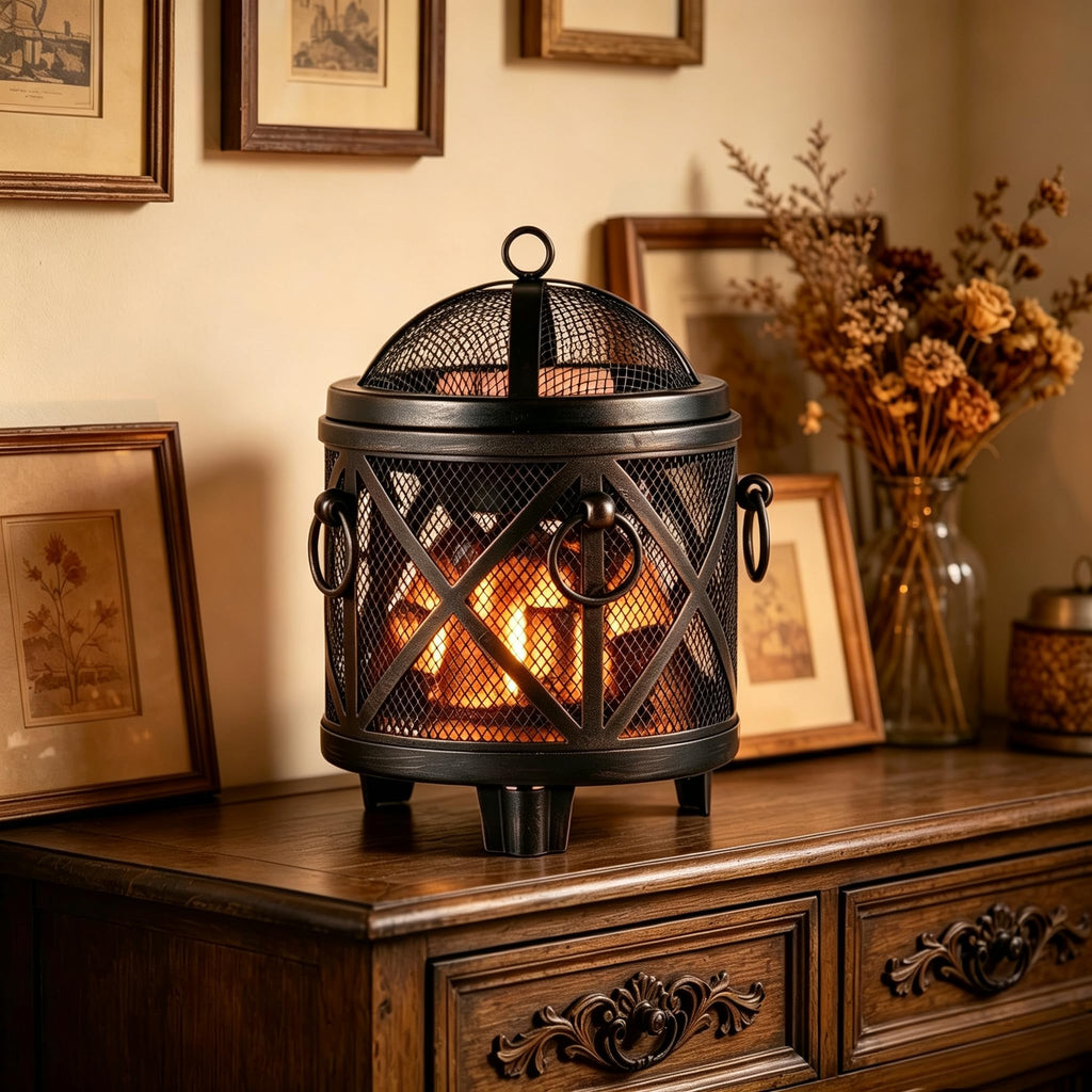 Wax Melt Warmer, 4-in-1 Electric Wax Melter, Oil Burner, Fireplace Wax Warmers, Bedroom Aromatherapy Present and