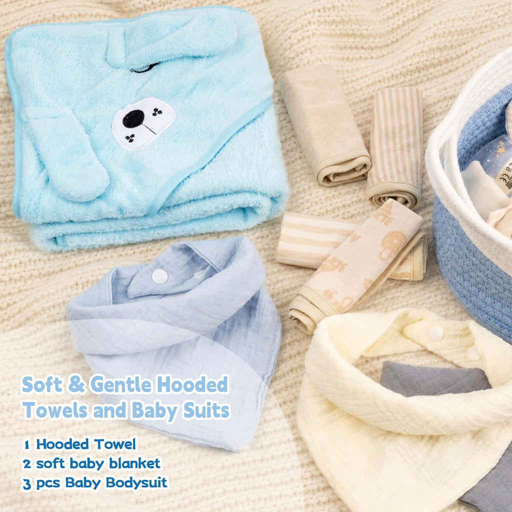 30 Piece Baby Gift Basket - Luxury Curated Baby Gift Basket for Newborn