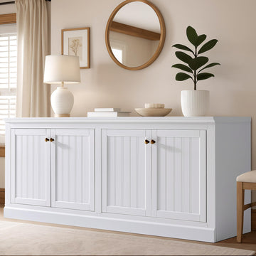 72" Farmhouse Sideboard Buffet Cabinet with Barn Doors