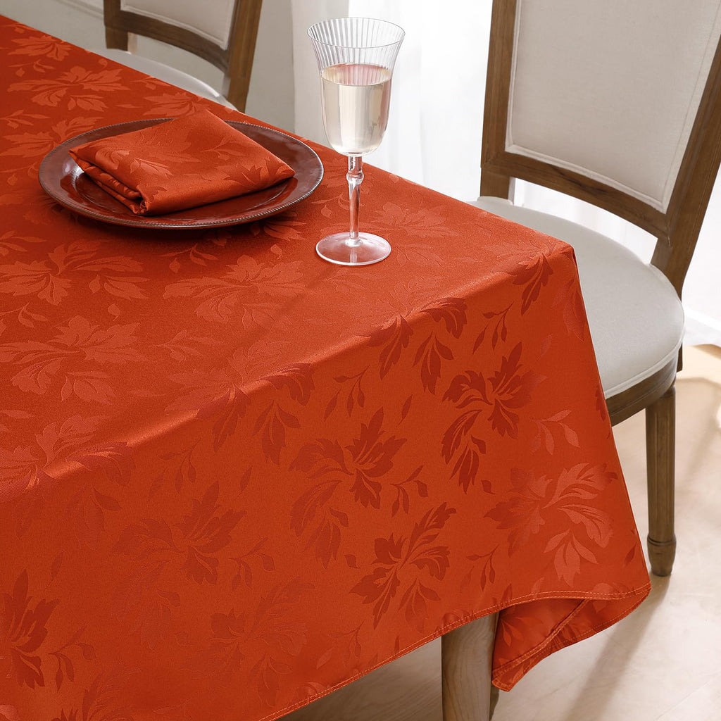 Fall Jacquard Dinner Napkins, Thanksgiving Table Decor