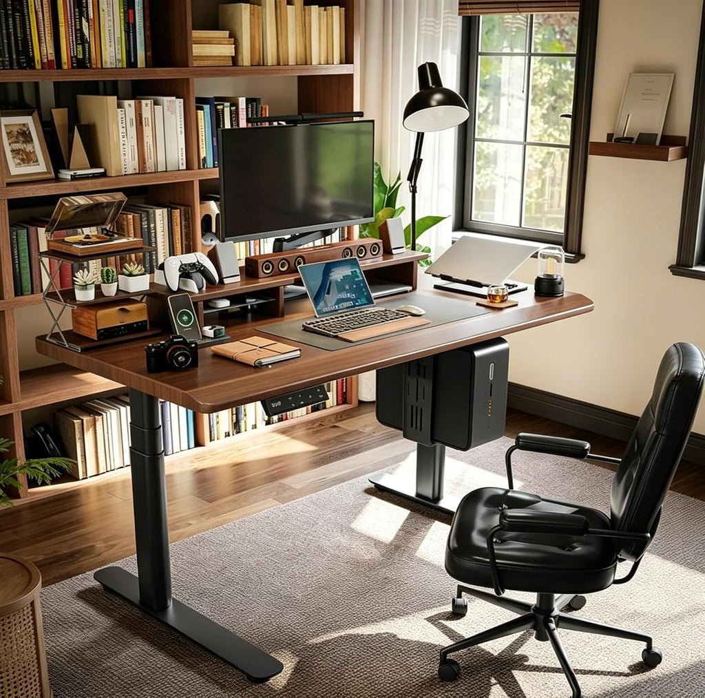 4-Leg Dual Motor Standing Desk Frame, Electric Height Adjustable Desk Legs Compatible 39"-79" Desktop, 220 Load, 3