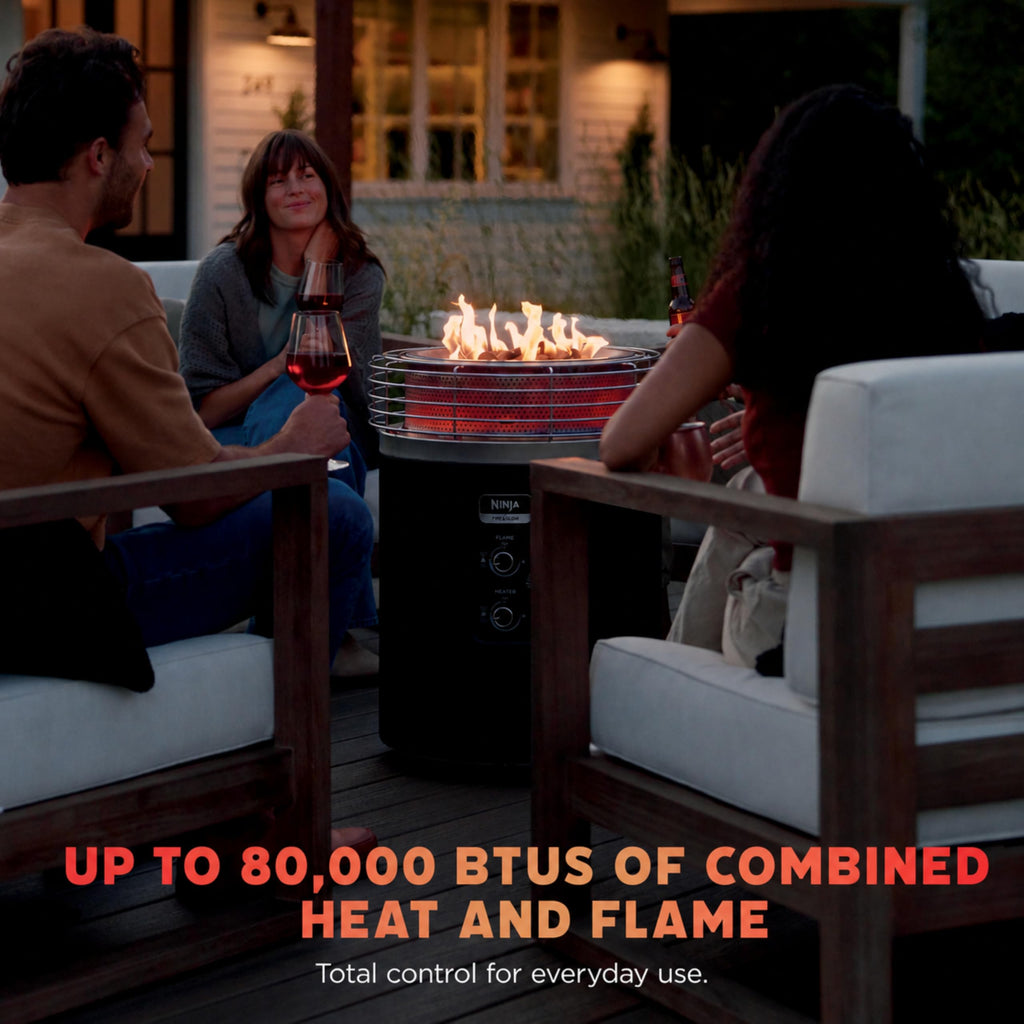 Fireside360 Fire Pit/Heater, 80, 000 BTU, 3 Modes, Halocline Green