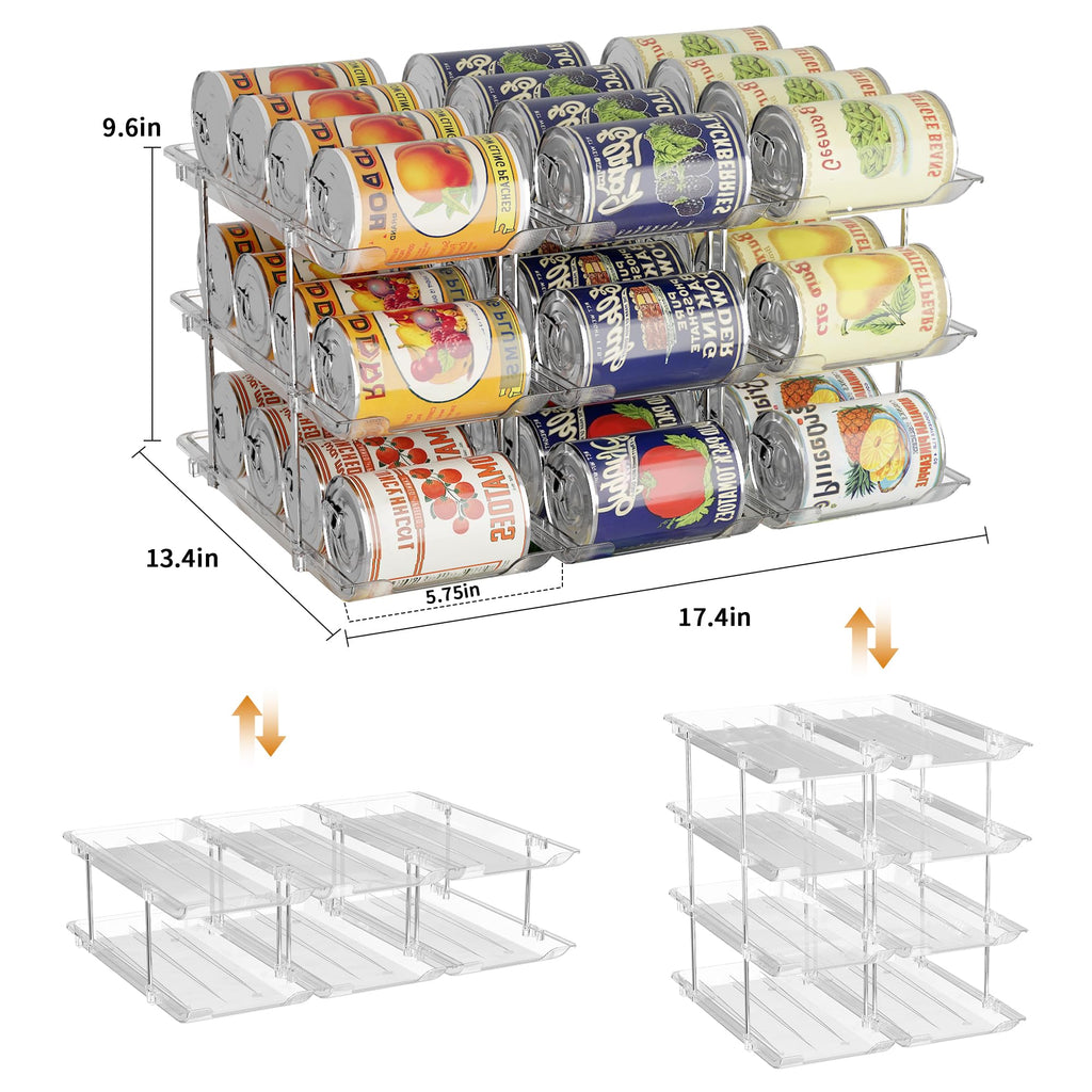 Can Organizer for Pantry Canned Food Storage Goods Holders 3 Tier