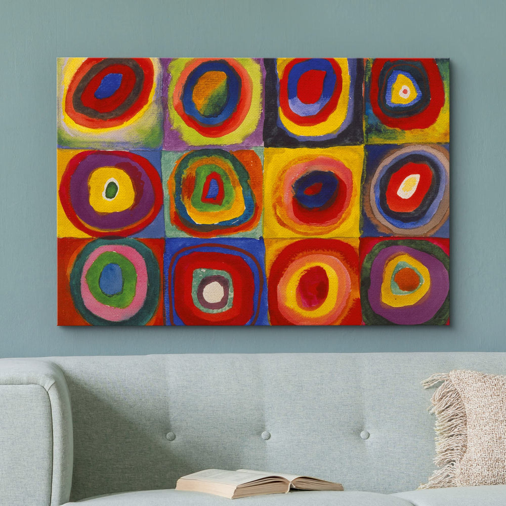 Abstract Canvas Art Squares with Concentric Circles Squares with Concentric Circles by Wassily Kandinsky Giclee