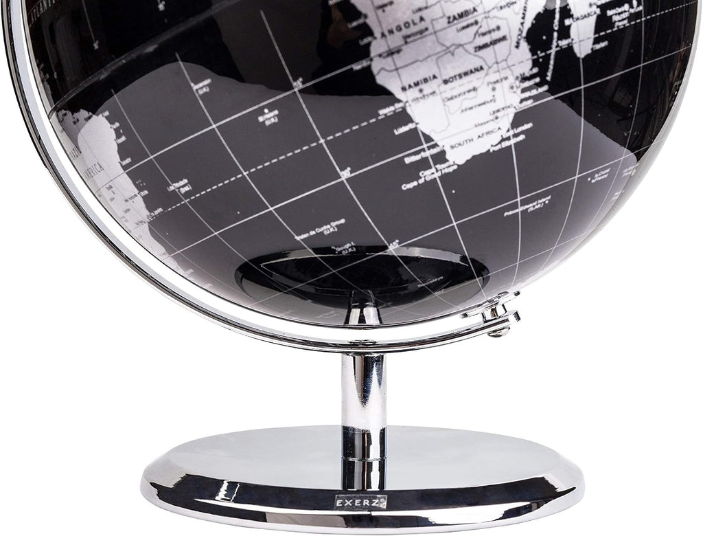 5.5 Inches Mini World Globe Black Rotating Desktop Globe
