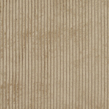 Taupe Corduroy Striped Soft Velvet Upholstery Fabric by The Yard - SKU: Burnett Taupe