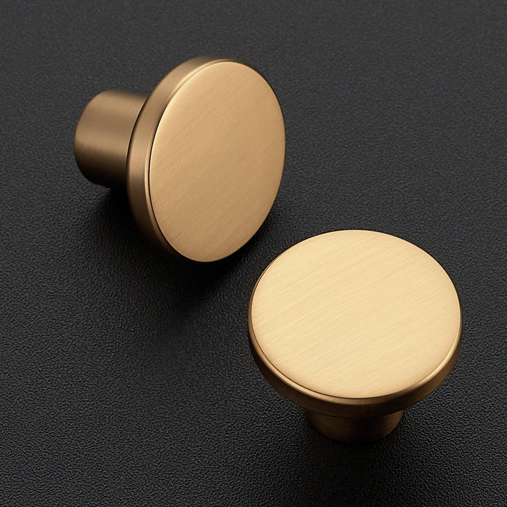 Cabinet Knobs, 5 Pack Champagne Bronze Dresser Drawer Pulls