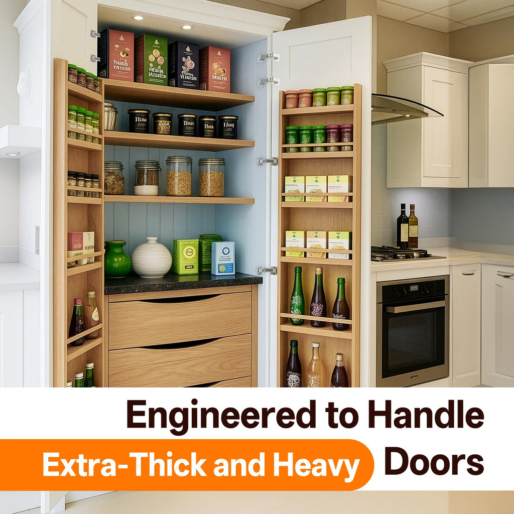 170° Soft Close Cabinet Hinges, Wide Opening Hydraulic Cupboard Hinges for Thick Cabinet Doors, Heavy-Duty Angle