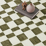 Checkered Plaid Area Rug 2x10, Soft Fuzzy Faux Wool Rugs Washable Anti Slip Rugs Long Runner Carpet 