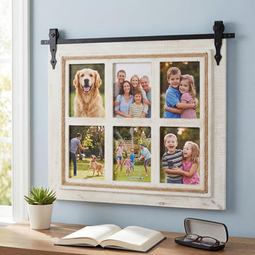 Farmhouse 6-Opening 5x7 Picture Frame for Wall