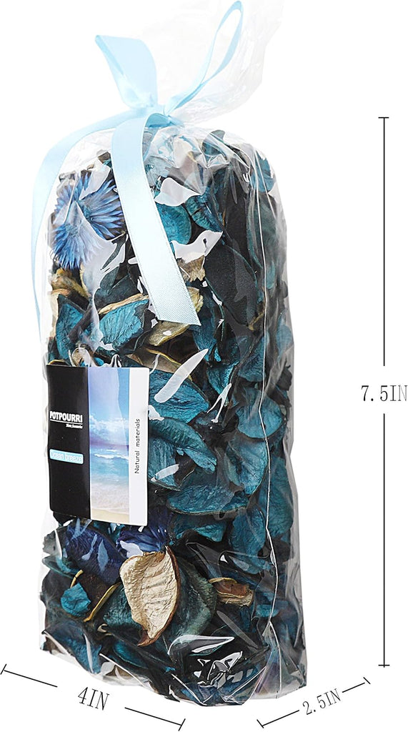 Summer Potpourri Bags,Ocean Breeze Scented Bowl Vase Filler, Blue,8.4 oz
