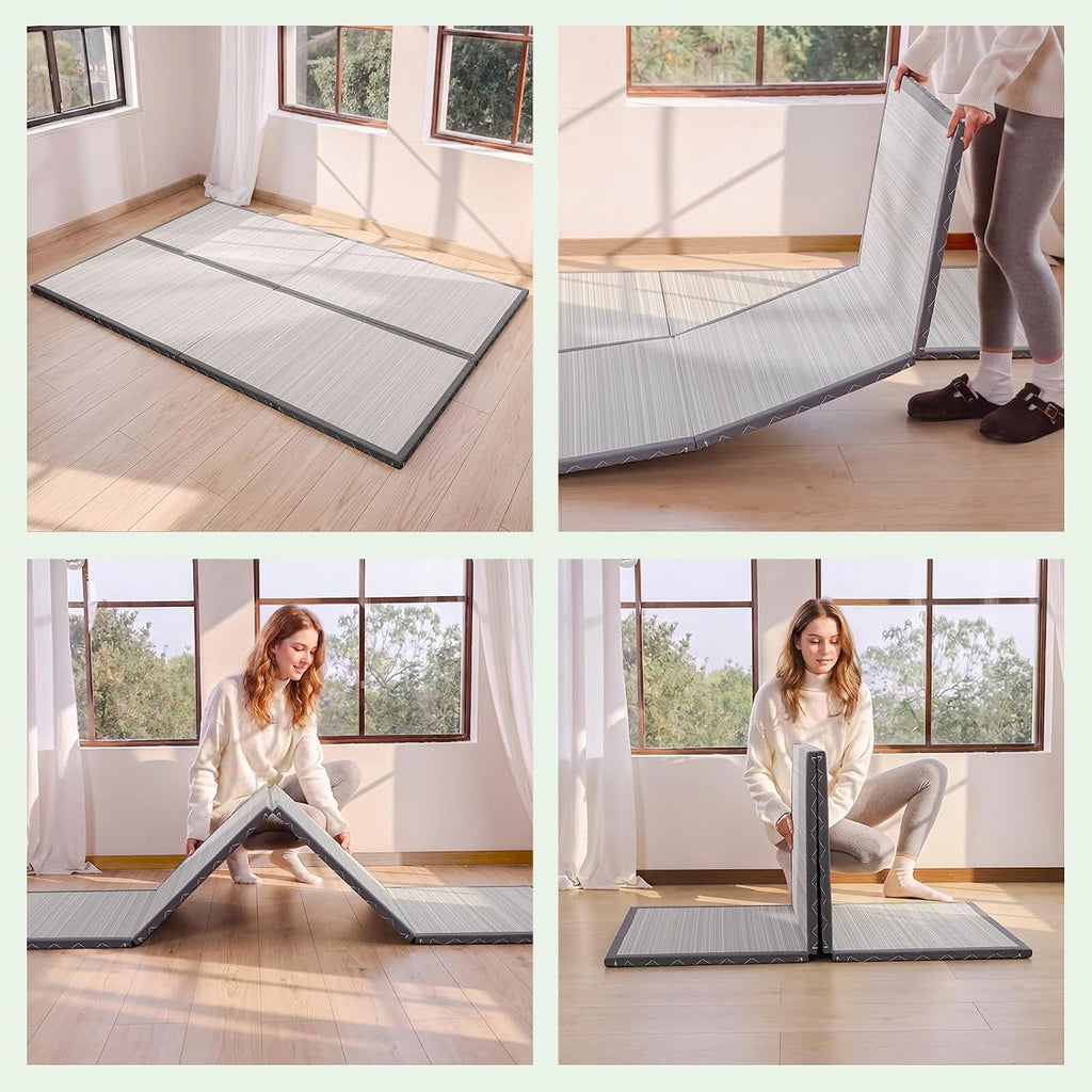 Japanese Tatami Mat, Foldable Floor Sleeping Pad Futon Mattress