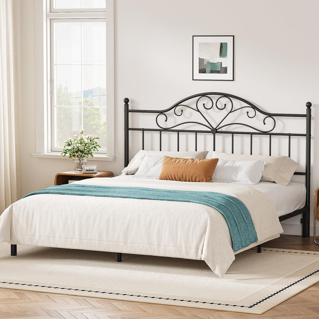 Vintage Headboard for Bed Frame, Metal Headboard Only