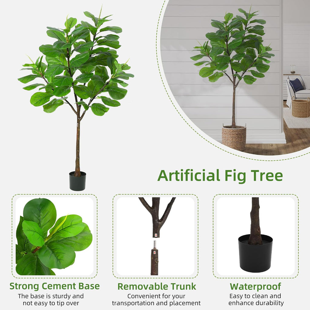 5.8FT Artificial Fiddle Leaf Fig Tree
